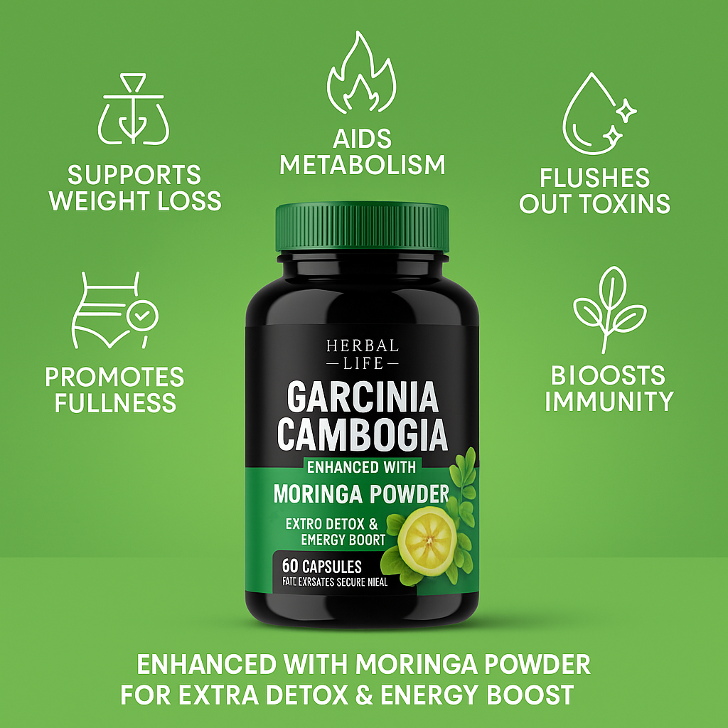 Natural Weight Loss Support with Garcinia Cambogia AND Moringa