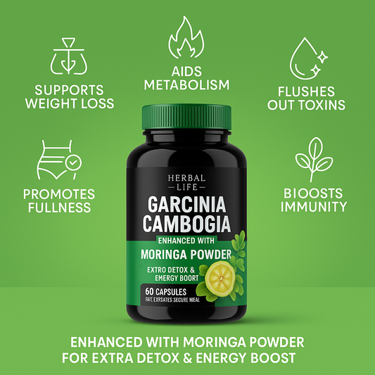 Natural Weight Loss Support with Garcinia Cambogia AND Moringa